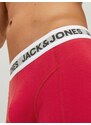 JACK & JONES Boxerky červená / černá / bílá