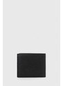 Kožená peněženka Michael Kors černá barva