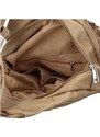 INT COMPANY Trendový dámský koženkový batůžek Taran, tmavě béžová