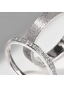 Pánský snubní prsten 4 mm z bílého zlata KLENOTA Y0434002M40