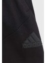 Dětské kraťasy adidas U FI LOGO černá barva, nastavitelný pas