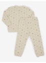 Béžová holčičí vzorovaná tepláková souprava Calvin Klein Jeans - Holky