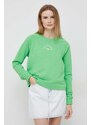 Mikina Tommy Hilfiger dámská, zelená barva, s aplikací