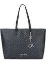 Kabelka Tote Calvin Klein - Monogram All Over - Černá