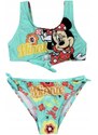 SunCity Dětské / dívčí dvoudílné plavky Minnie Mouse s květinami - Disney