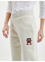 Krémové dámské tepláky Tommy Hilfiger Monogram - Dámské