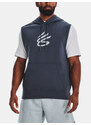 Under Armour Mikina Curry Fleece SLVLS Hoodie-GRY - Pánské