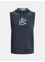 Under Armour Mikina Curry Fleece SLVLS Hoodie-GRY - Pánské