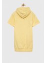 Dívčí šaty Tommy Hilfiger žlutá barva, mini