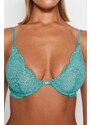 Trendyol Green Lace Detailed Capless Wire Bra Bra