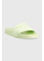 Pantofle Pepe Jeans SLIDER dámské, zelená barva, PLS70125