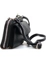 Blaire Kožená mini kabelka a peněženka Annie černá