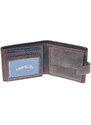 Pánská kožená peněženka Nivasaža N119-HNT-BR hnědá