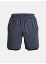 Under Armour Kraťasy UA LAUNCH 7'' 2-IN-1 SHORT-GRY - Pánské