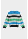 SVETR GANT KNITTED STRIPED C-NECK SWEAT modrá 122/128