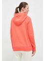 Mikina Under Armour dámská, oranžová barva, s kapucí, hladká, 1356317-100