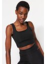 Trendyol Black Medium Support/Shaping Knitted Sports Bra