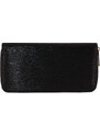 David Moda Shiny black dámská peněženka na zip 11614-2