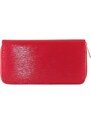 David Moda Shiny korálová dámská peněženka na zip 11614-2