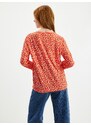 Červené dámské květované tričko Tom Tailor - Dámské