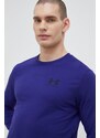 Tričko s dlouhým rukávem Under Armour fialová barva, s potiskem, 1329585