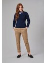 Dámské kalhoty elastické Slim fit Chino Houston Brook Taverner - Zkrácené 69 cm