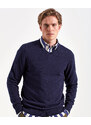 ASQUITH&FOX Pánský bavlněný elastický svetr s výstřihem do V