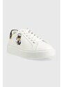 Kožené sneakers boty Karl Lagerfeld x Disney bílá barva, KL96223D