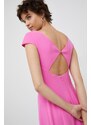 Šaty Emporio Armani růžová barva, midi