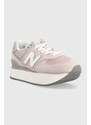 Sneakers boty New Balance WL574ZSE růžová barva, WL574ZSE-ZSE