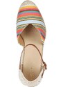 Espadrilky Geox D GELSA béžová barva, na klínku, D35TPA 01143 C0G5F