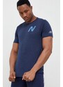 Běžecké tričko New Balance Impact tmavomodrá barva, s potiskem
