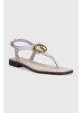 Kožené sandály Guess MIRY dámské, fialová barva, FL6MRY LEA21