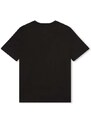 Dětské bavlněné tričko BOSS černá barva