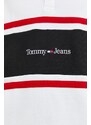 Bavlněné polo tričko Tommy Jeans béžová barva