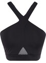 Trendyol Black Support/Shaping Tulle Detail Knitted Sports Bra