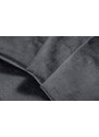 Tmavě šedá sametová rozkládací rohová pohovka Windsor & Co Astre 315 cm, levá