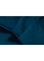 Královsky modrá sametová rozkládací rohová pohovka Windsor & Co Astre 315 cm, levá