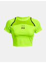 Under Armour Tričko UA Run Anywhere Crop SS-GRN - Dámské