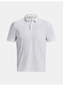 Under Armour Tričko UA Curry Micro Splash Polo-WHT - Pánské