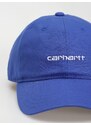 Carhartt WIP Canvas Script (lazurite/white)modrá
