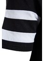 Trendyol Black Regular Fit Crew Neck Sleeve Striped Pajamas Set with Shorts