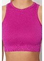 Trendyol Fuchsia Seamless/Seamless Lightly Supported/Shaping Knitted Sports Bra