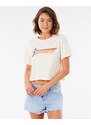 Tričko Rip Curl GOLDEN STATE CROP TEE Bone