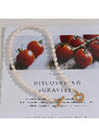 TWINOLO Dámský ocelový náhrdelník s perlami N1GL5