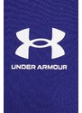 Mikina Under Armour pánská, fialová barva, s kapucí, s potiskem