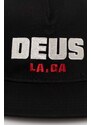 Kšiltovka Deus Ex Machina Akin černá barva, s aplikací