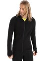 Pánská mikina s kapucí, zip ICEBREAKER Mens ZoneKnit LS Zip Hoodie, Black velikost: L