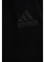 Dětské tepláky adidas U FI LOGO černá barva, hladké