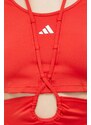 Tréninkové tričko s dlouhým rukávem adidas Performance Dance červená barva